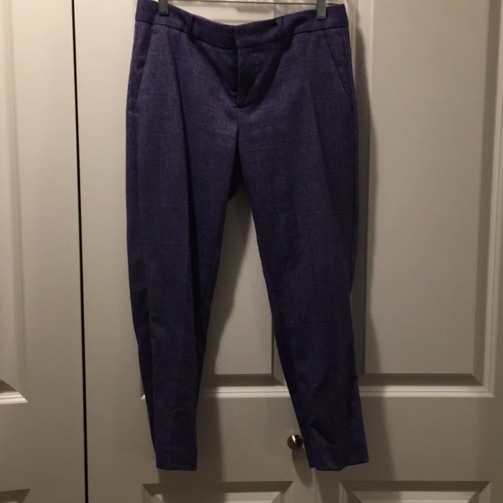Purple Wool Lined Banana Republic Pants Size 4P